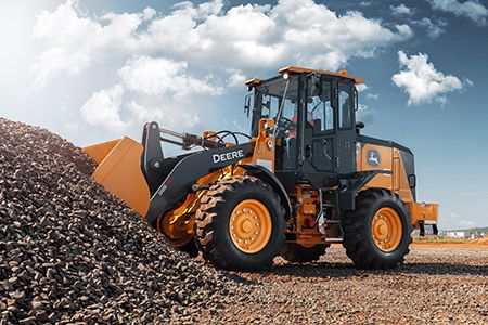 John Deere 444 G-Tier Mid-Size Wheel Loader 124 hp 22,077 lb Operating Weight