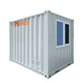 TMG Industrial TMG-SCO10 3 m Steel Container Office 5.3 m² Working Area 3 Ergonomic Chairs