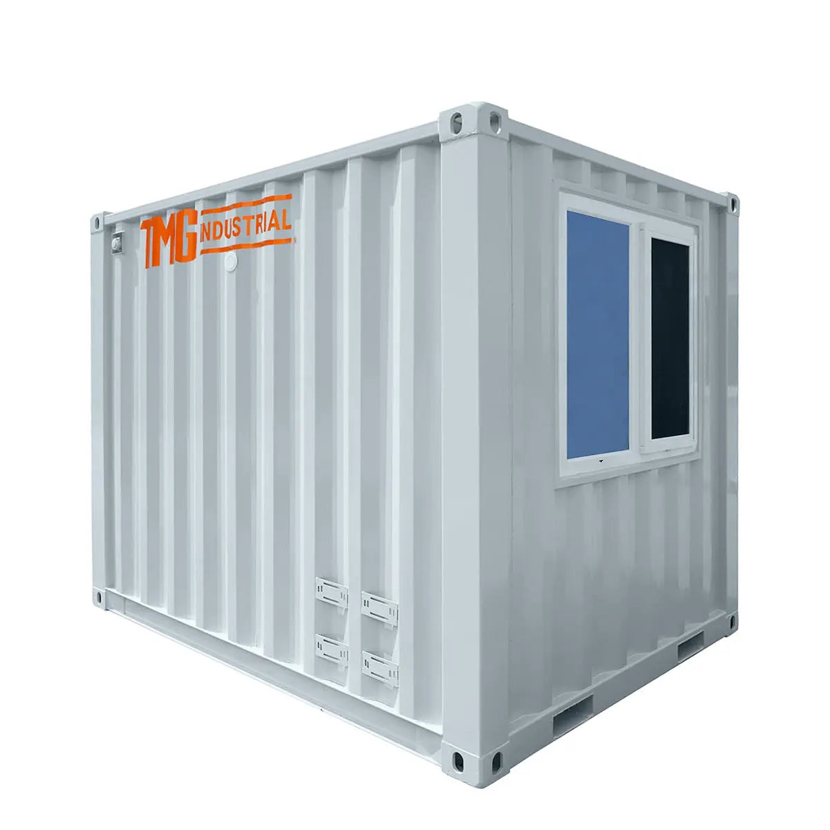 TMG Industrial TMG-SCO10 3 m Steel Container Office 5.3 m² Working Area 3 Ergonomic Chairs