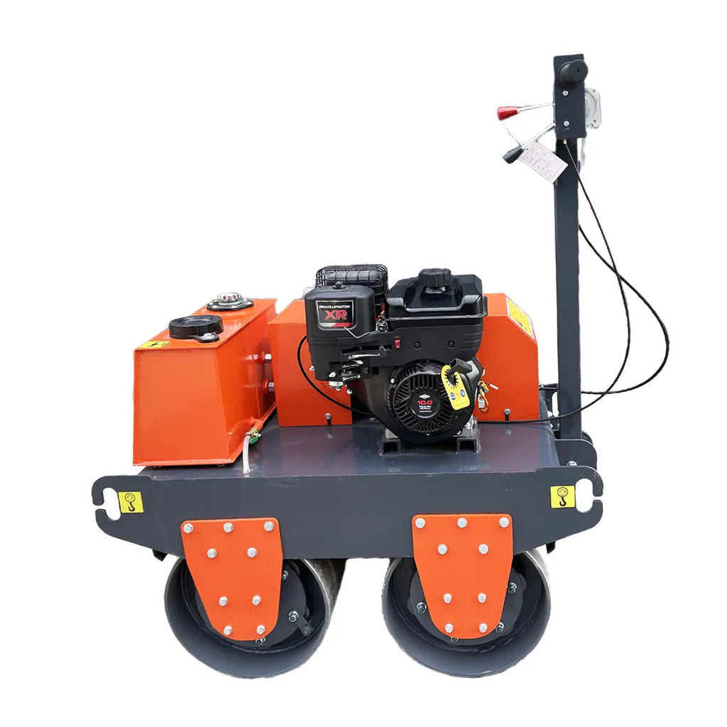 TMG Industrial TMG-MVR25 10 HP Double Wheel Vibratory Roller 61 cm Roller Width