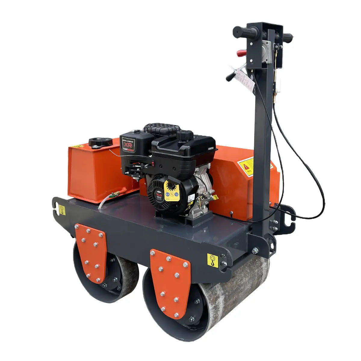 TMG Industrial TMG-MVR25 10 HP Double Wheel Vibratory Roller 61 cm Roller Width