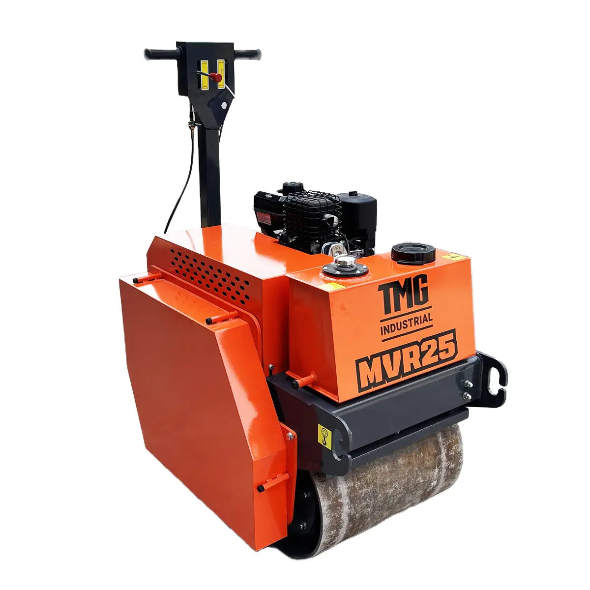 TMG Industrial TMG-MVR25 10 HP Double Wheel Vibratory Roller 61 cm Roller Width