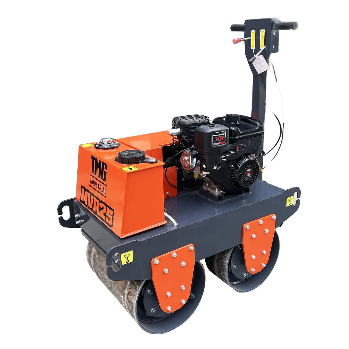 TMG Industrial TMG-MVR25 10 HP Double Wheel Vibratory Roller 61 cm Roller Width