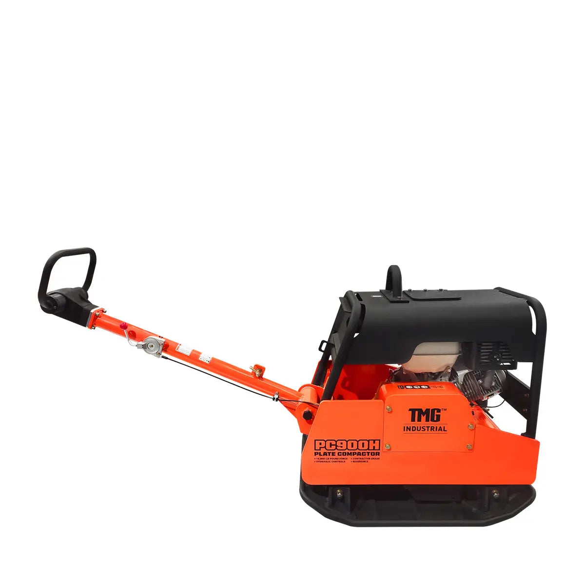 TMG Industrial TMG-PC900H 10,800 lb Reversible Hydraulic Plate Compactor 66 cm Compaction Depth