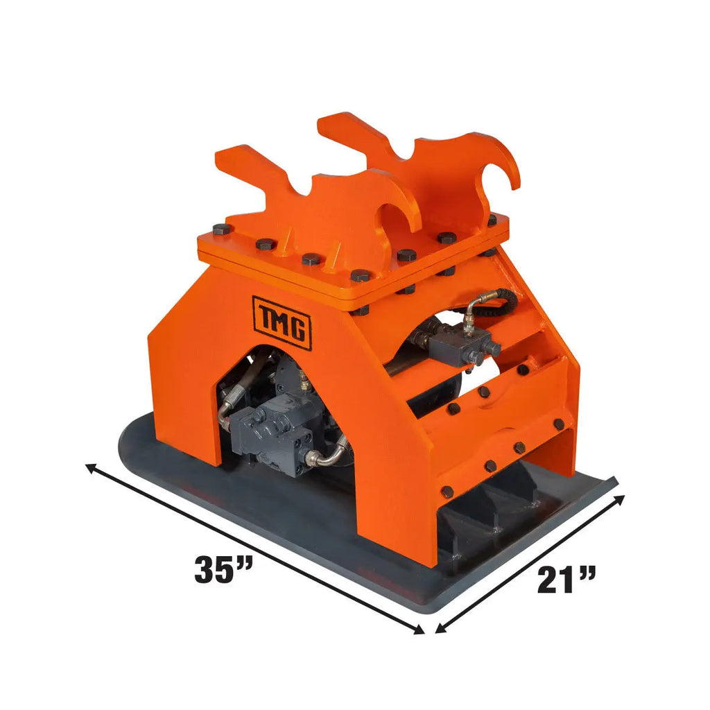TMG Industrial TMG-ECP41 11,000 lbf Hydraulic Plate Compactor 99 cm Compaction Depth