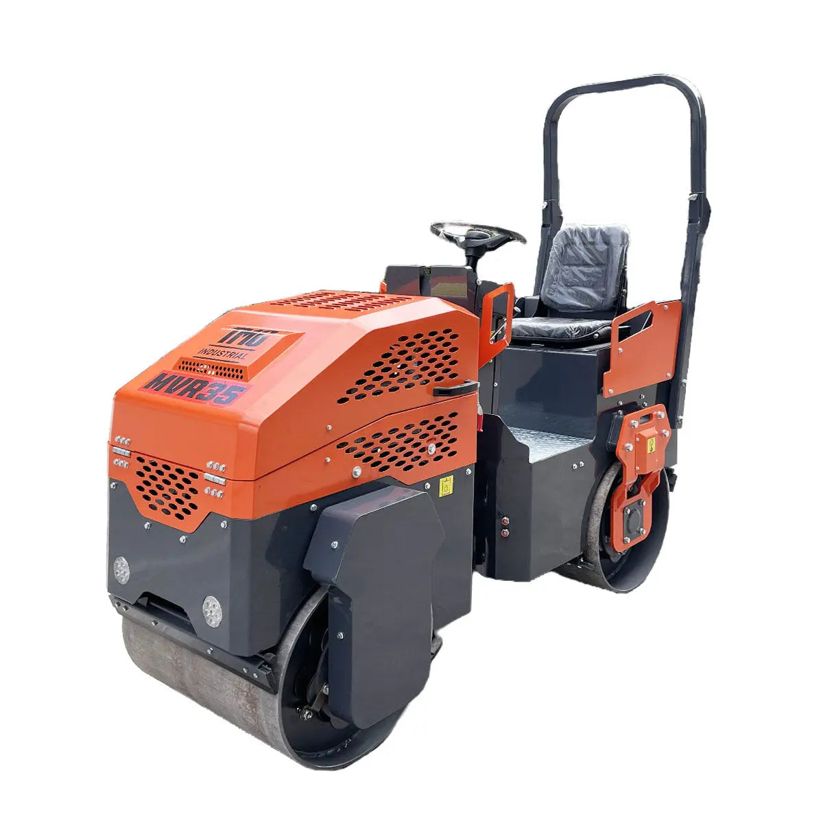 TMG Industrial TMG-MVR35 13.5 HP Ride-On Road Roller 71.1 cm Wide Rollers