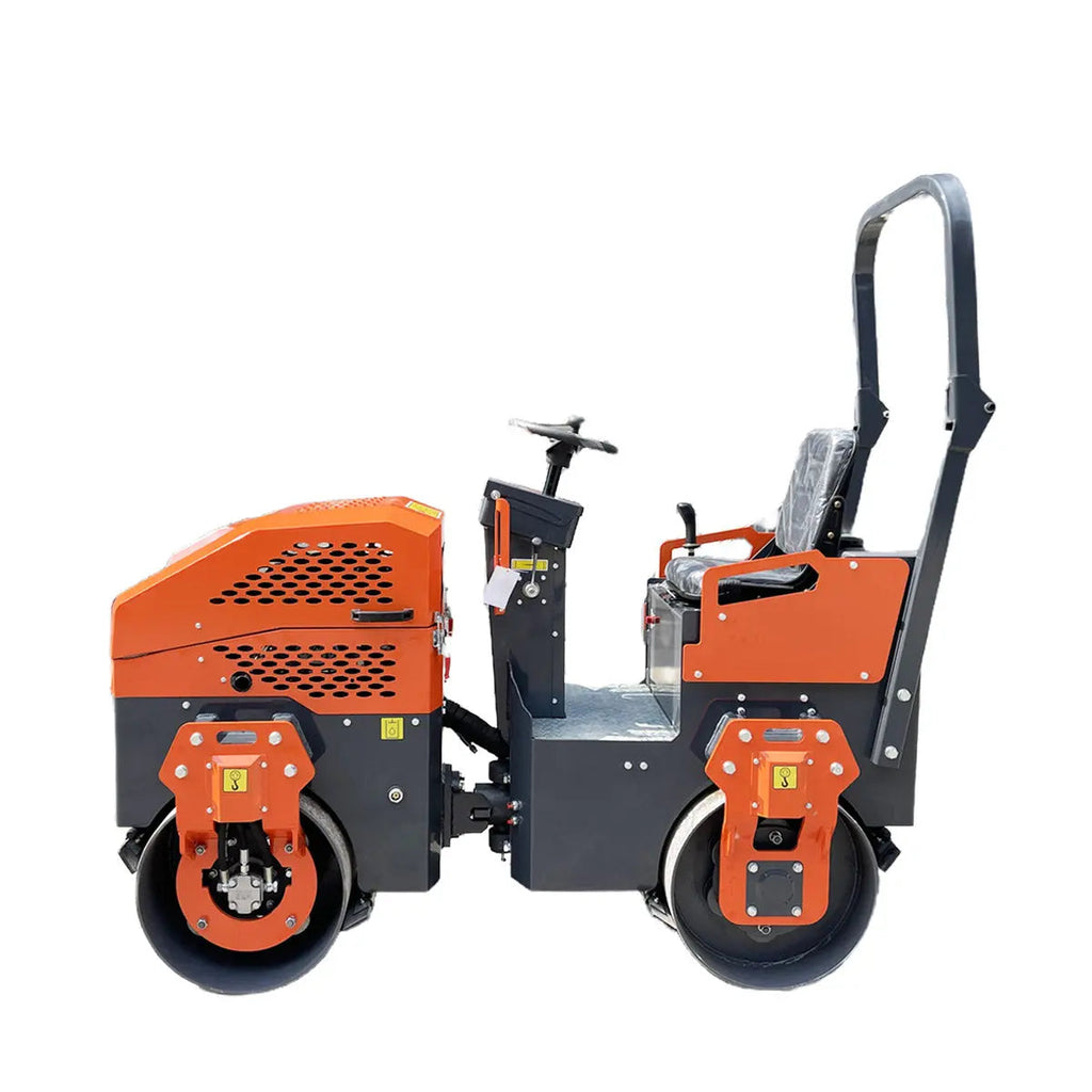 TMG Industrial TMG-MVR45 13.5 HP Ride-On Road Roller 80 cm Wide Rollers