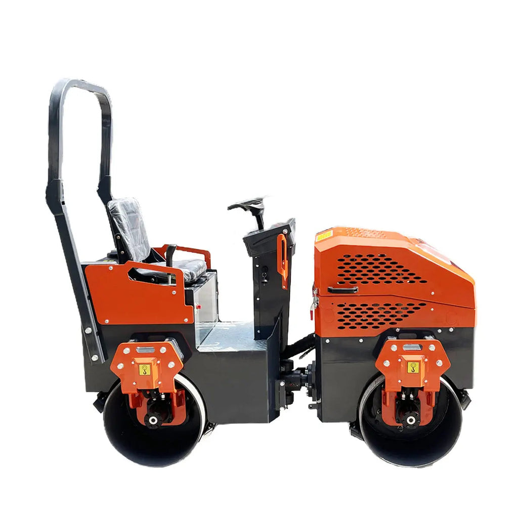 TMG Industrial TMG-MVR45 13.5 HP Ride-On Road Roller 80 cm Wide Rollers