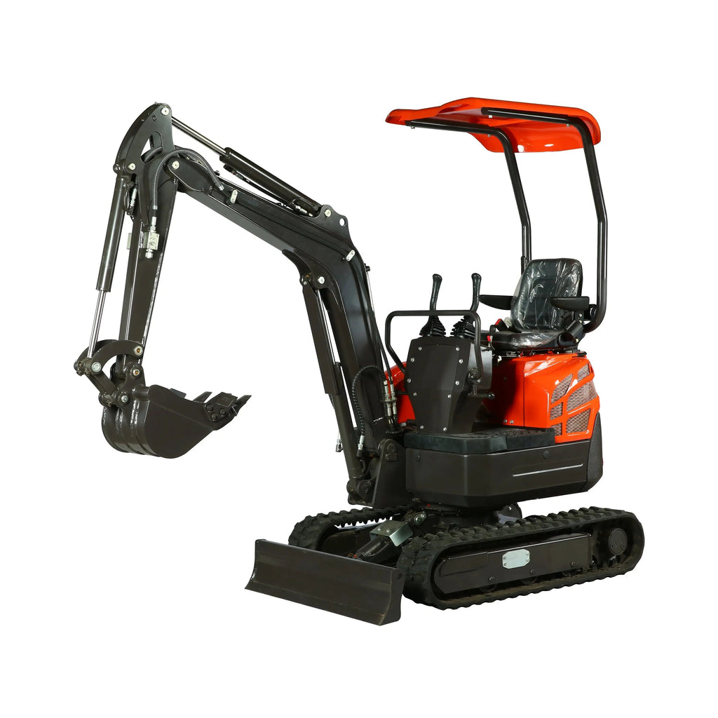 TMG Industrial TMG-MVE16 1600 kg Compact Mini Excavator 16 HP Kubota Diesel 218 cm Digging Depth