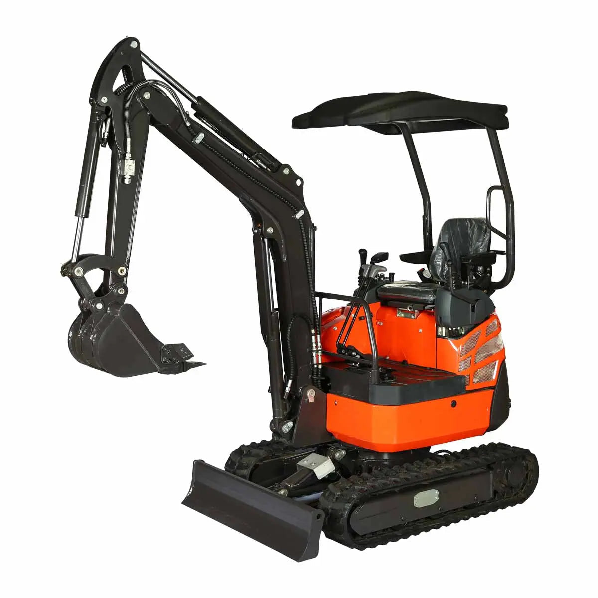 TMG Industrial TMG-MVE18 1800 kg Compact Mini Excavator 16 HP Kubota Diesel 218 cm Digging Depth