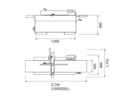 Woodfast PL520a 520mm Spiral Head Surface Planer