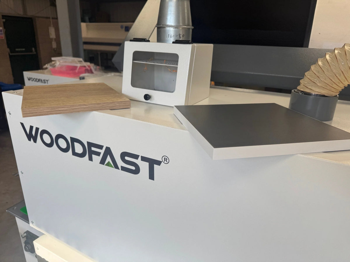 Woodfast EB564 PLUS Edgebander Pre-Milling Corner Rounding Spraying