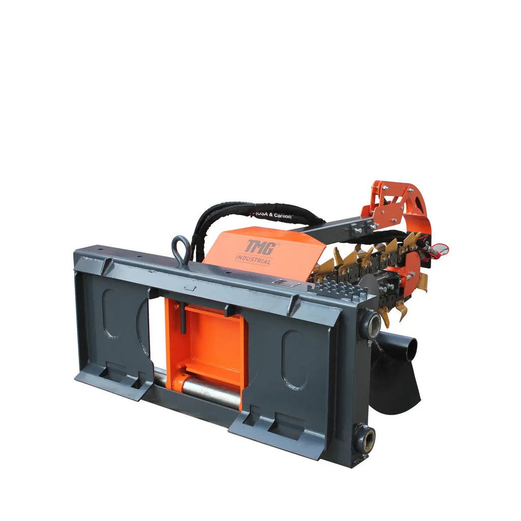 TMG Industrial TMG-SDT36S 91 cm Skid Steer Side Shift Trencher 15 cm Width Earth Tungsten Teeth