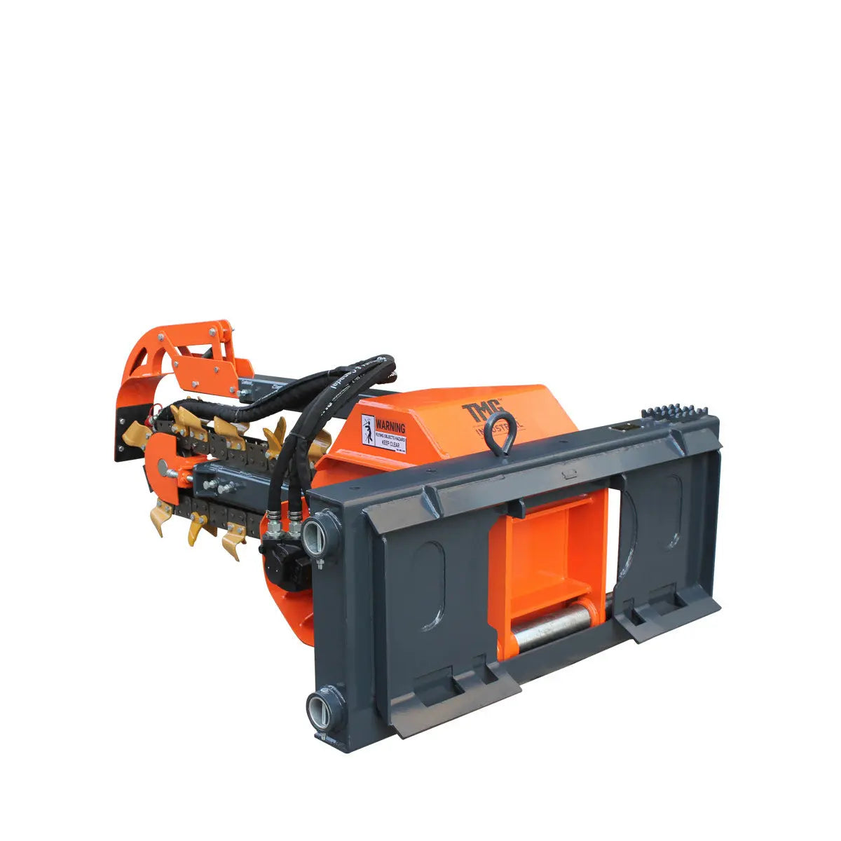 TMG Industrial TMG-SDT36S 91 cm Skid Steer Side Shift Trencher 15 cm Width Earth Tungsten Teeth