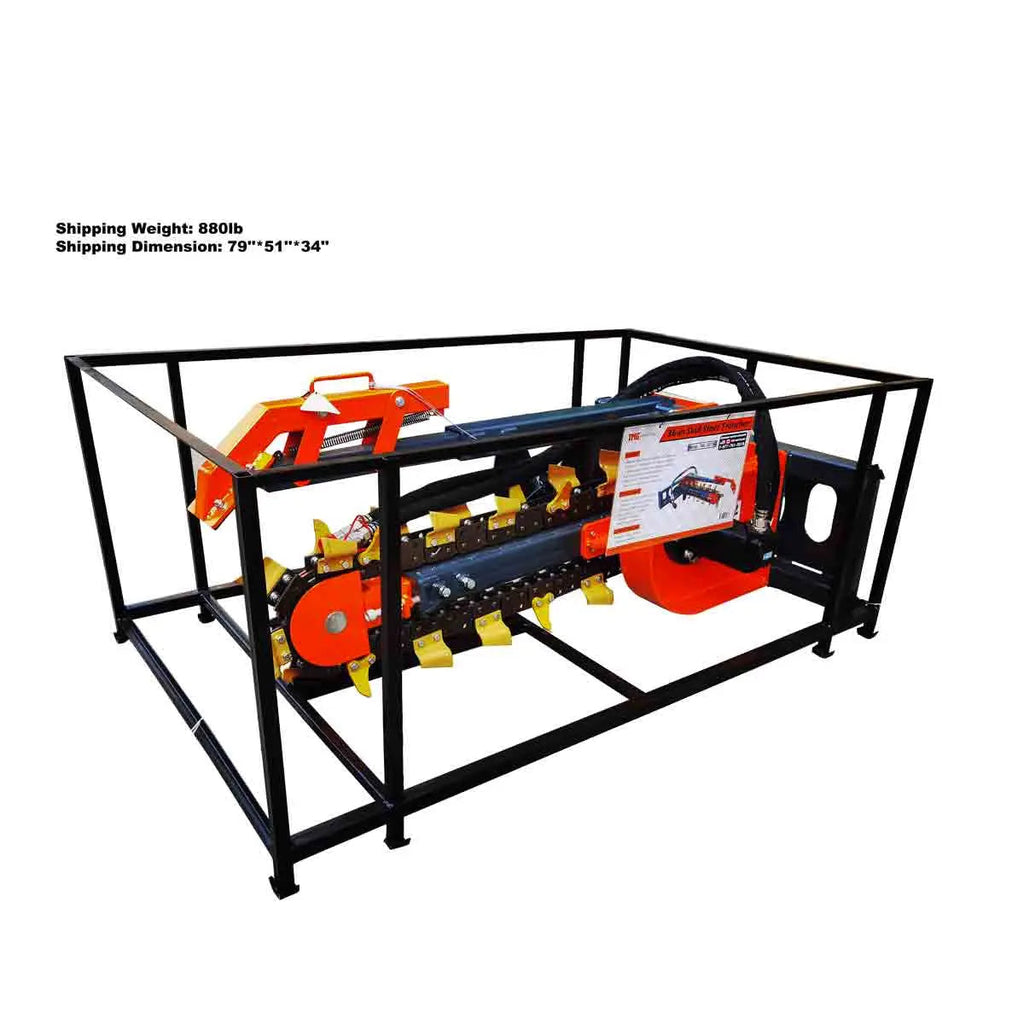 TMG Industrial TMG-SDT36 Skid Steer Trencher 15 cm Width Earth Tungsten Teeth