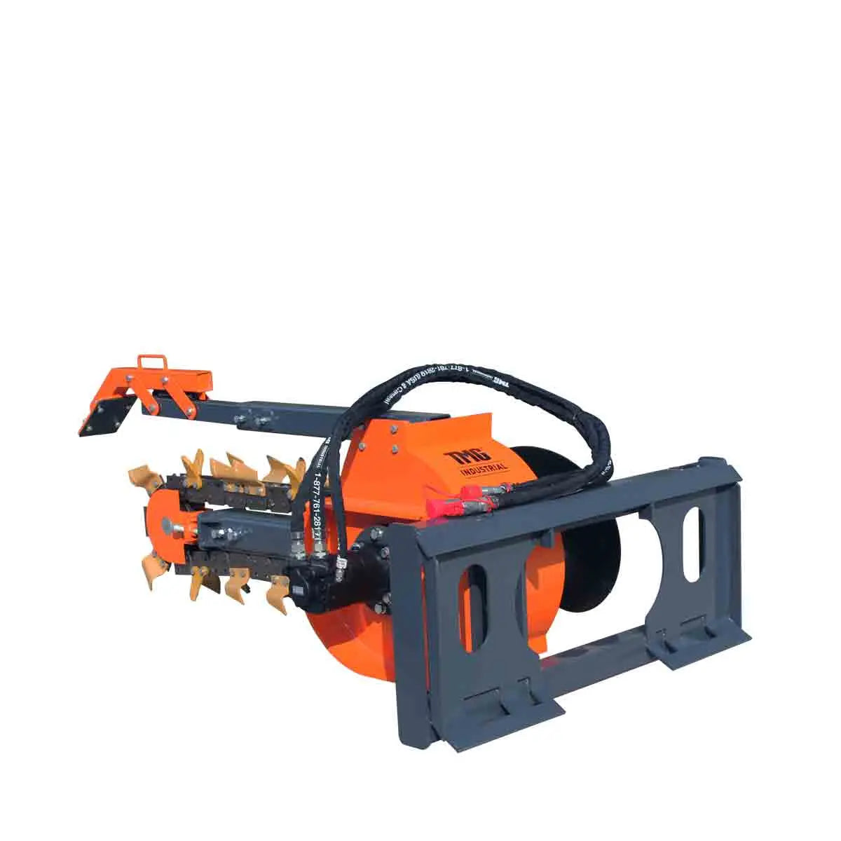 TMG Industrial TMG-SDT36 Skid Steer Trencher 15 cm Width Earth Tungsten Teeth