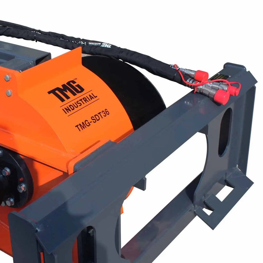 TMG Industrial TMG-SDT36 Skid Steer Trencher 15 cm Width Earth Tungsten Teeth