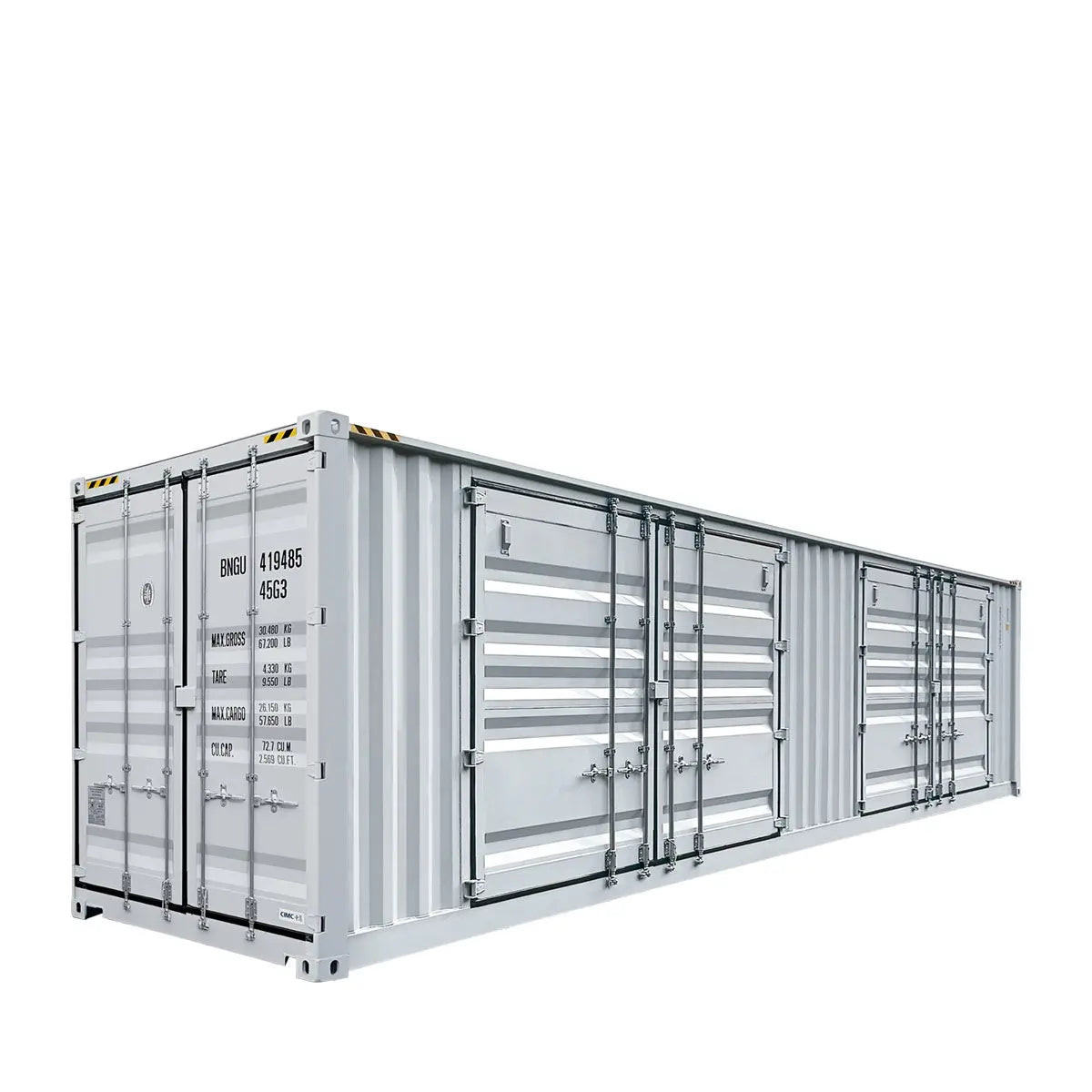 TMG Industrial TMG-SC45S 40 ft High Cube Shipping Container 2 Side Doors