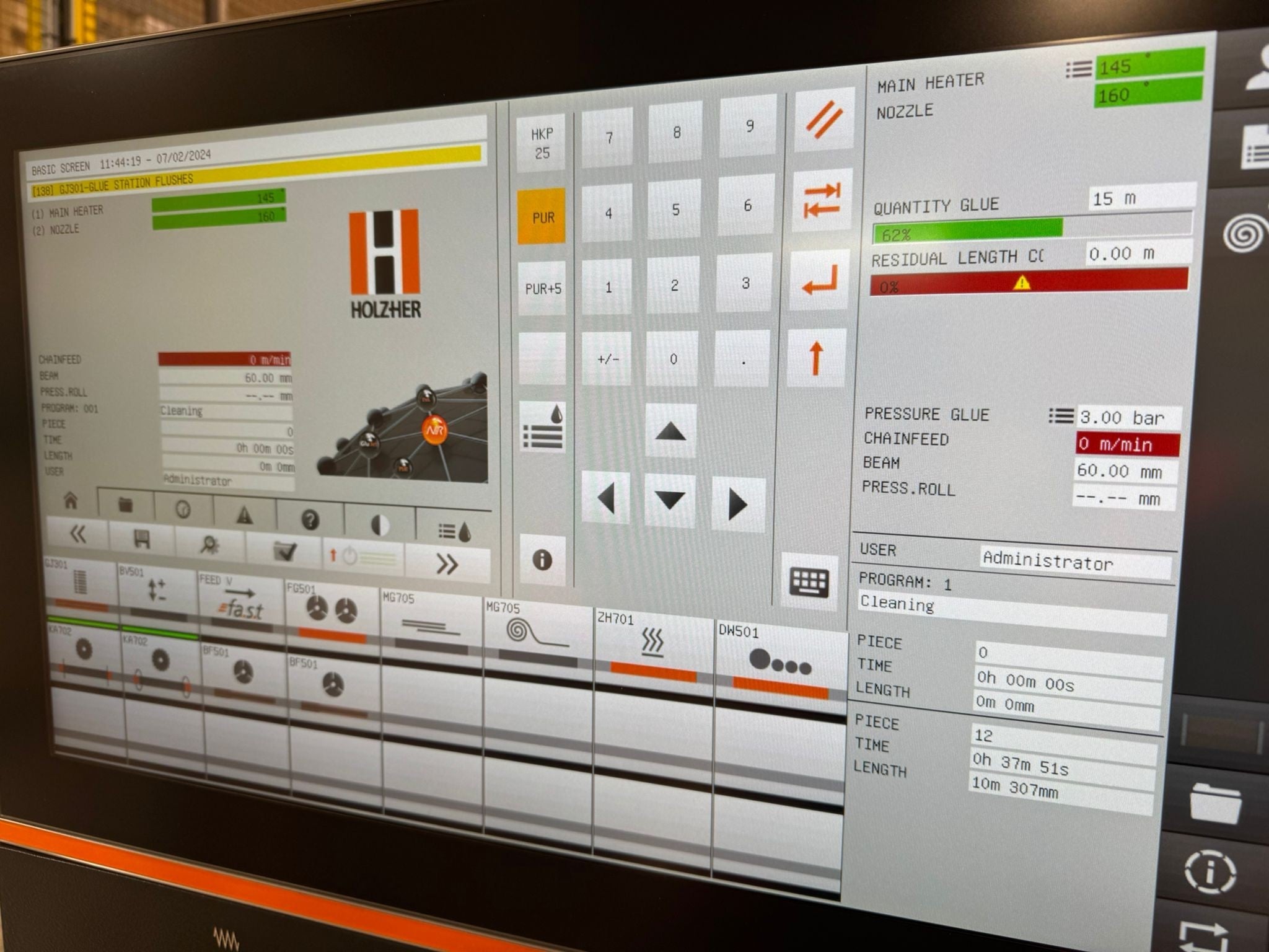 Holzher DOOR PUR Edgebander for Fire Doors