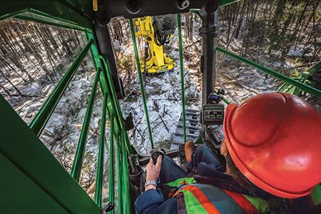 John Deere 959ML Shovel Logger 330 hp 86,790 lb Operating Weight