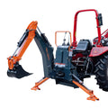 TMG Industrial TMG-TBH72 1.8 m 3-Point Hitch Swing Backhoe Attachment 30 cm Bucket 20-65 HP