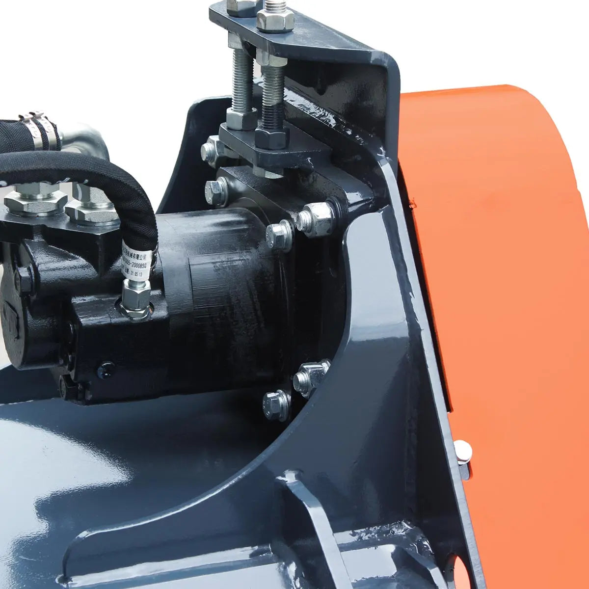 TMG Industrial TMG-SCM61 152 cm Skid Steer Concrete Mixer Attachment 453 L Capacity Side Chute