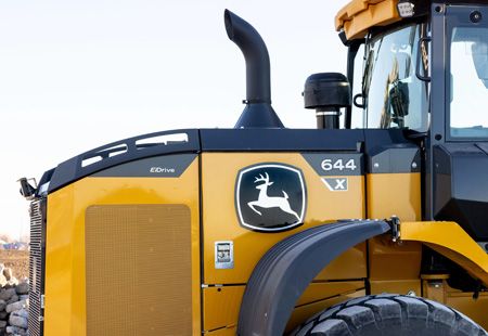 John Deere 644 X-Tier Mid-Size Wheel Loader 231 hp 41,571 lb Operating Weight