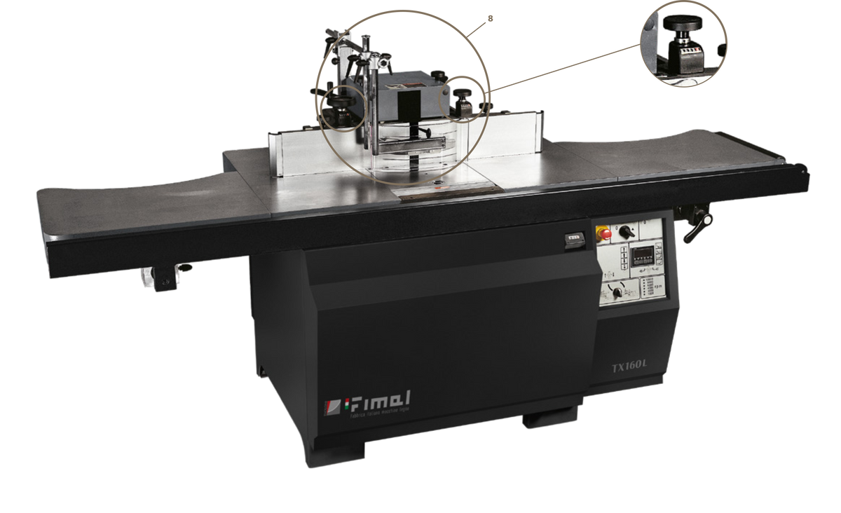 Fimal T 160 TX 160 Premium Spindle Moulder with Motorised Tilting
