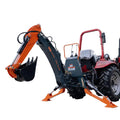 TMG Industrial TMG-TBH84 2.1 m 3-Point Hitch Swing Backhoe Attachment 30 cm Bucket 40-100 HP Tractor