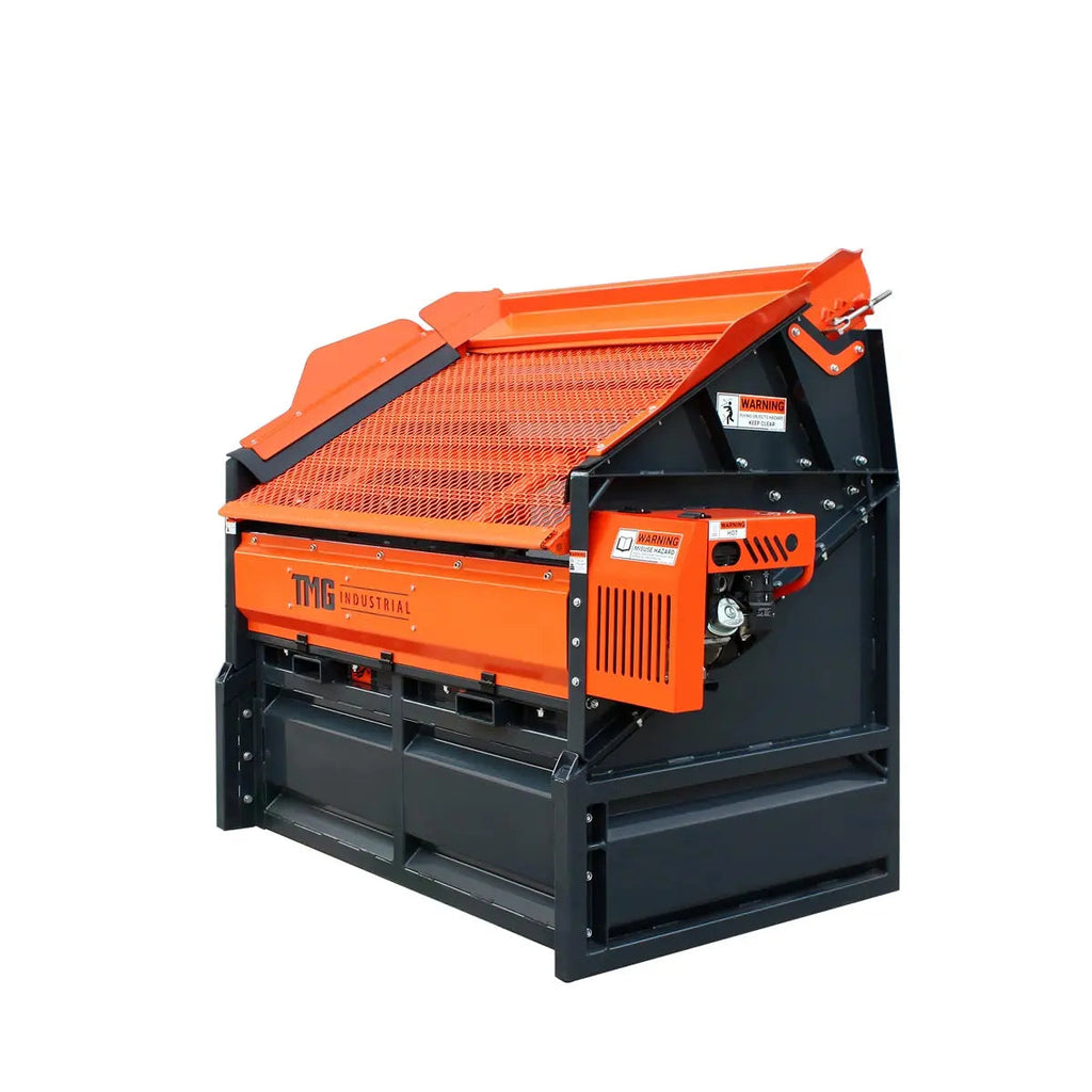 TMG Industrial TMG-RSV70G 178 cm Vibratory Topsoil Rock Screen 5.5 HP Kohler Engine