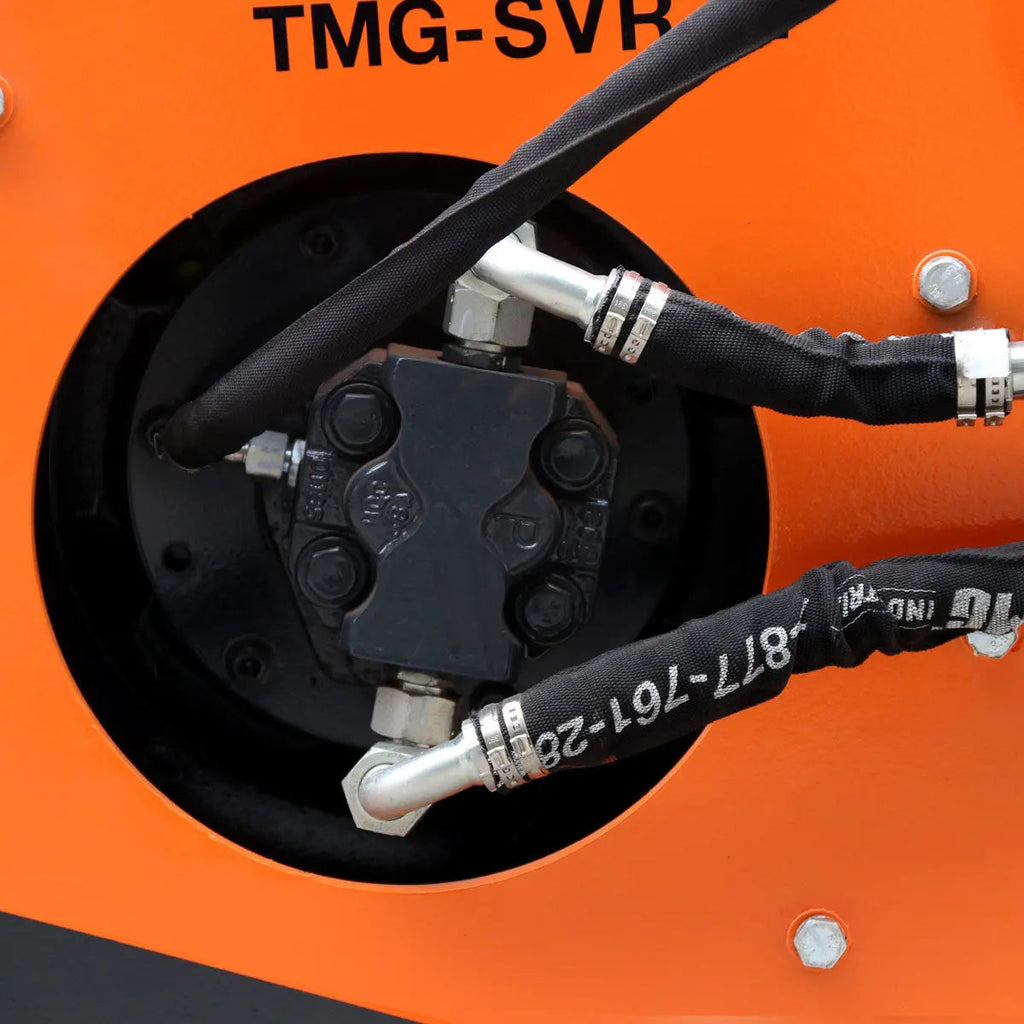 TMG Industrial TMG-SVR72 183 cm Skid Steer Vibratory Roller 61 cm Smooth Drum