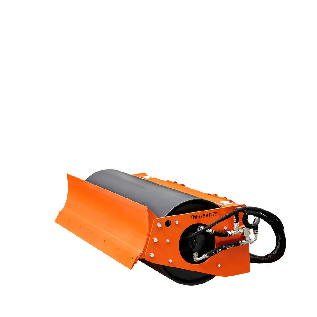 TMG Industrial TMG-SVR72 183 cm Skid Steer Vibratory Roller 61 cm Smooth Drum