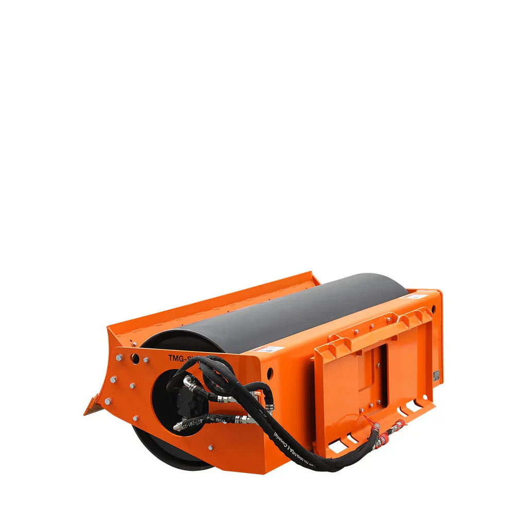 TMG Industrial TMG-SVR72 183 cm Skid Steer Vibratory Roller 61 cm Smooth Drum