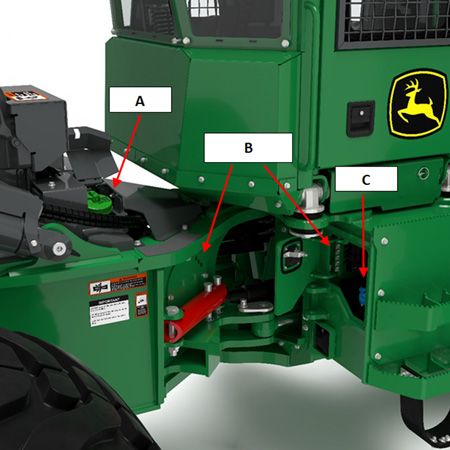 John Deere 768L-III Bogie Skidder 281 hp 52,245 lb Operating Weight