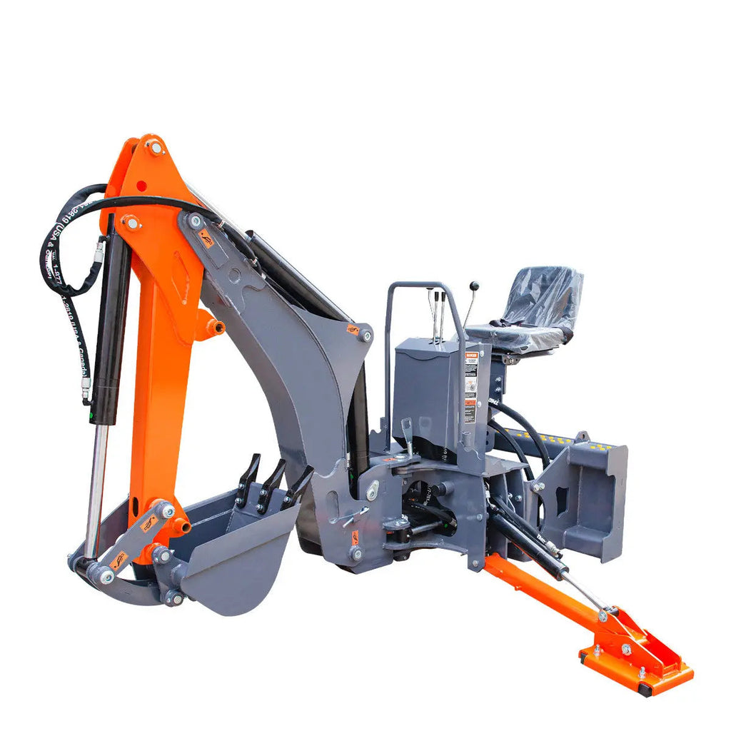 TMG Industrial TMG-SBH55 2.4 m Skid Steer Swing Backhoe Attachment 30-60 HP 30.5 cm Bucket