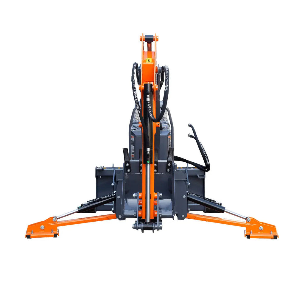 TMG Industrial TMG-SBH60 2.7 m Skid Steer Swing Backhoe Attachment 180° Boom Swing 38 cm Bucket