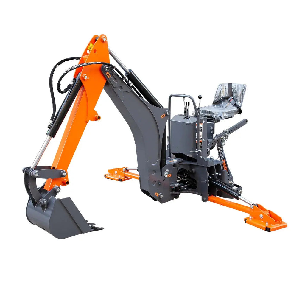 TMG Industrial TMG-TBH90 2.7 m Tractor Swing Backhoe Attachment 180° Boom 38 cm Bucket