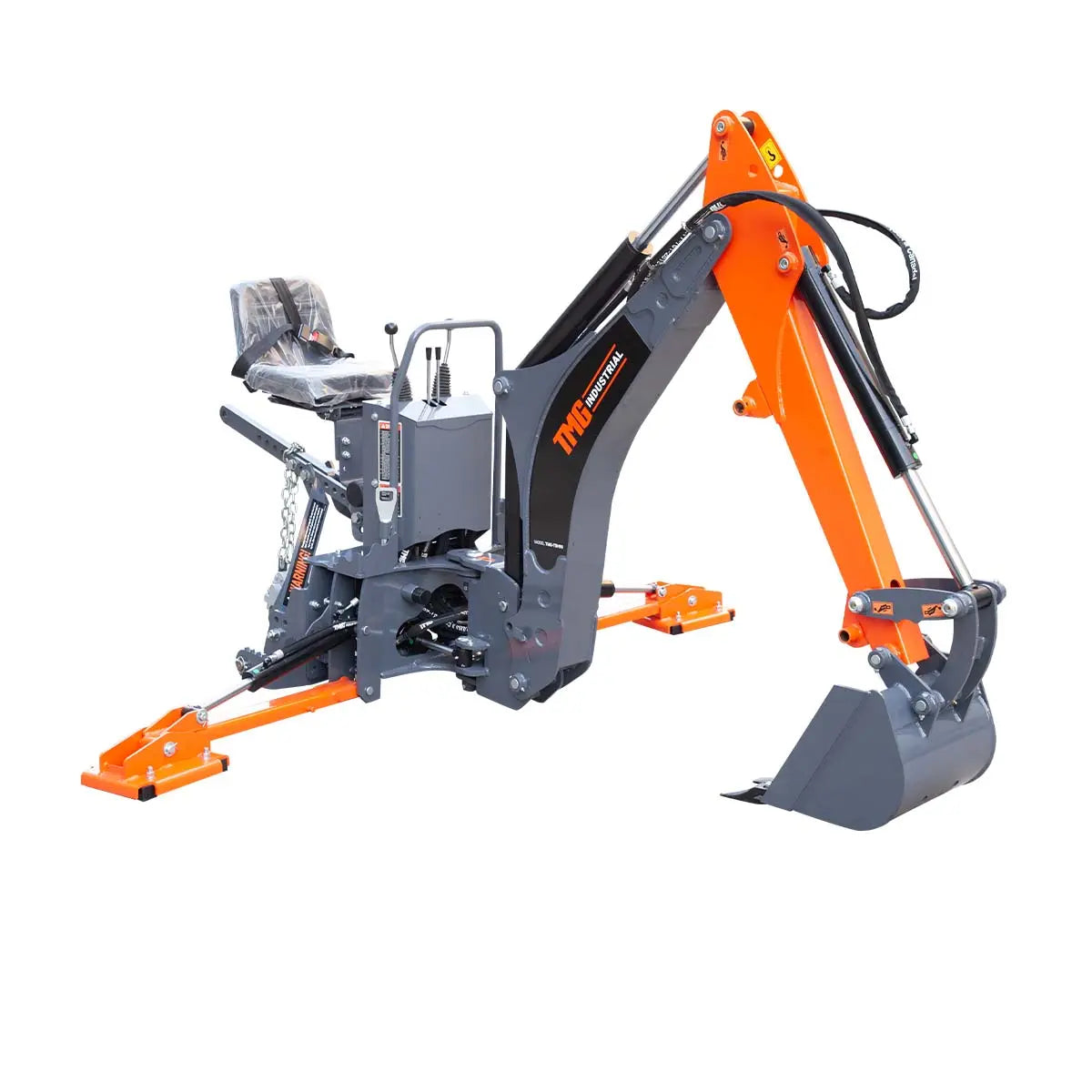 TMG Industrial TMG-TBH90 2.7 m Tractor Swing Backhoe Attachment 180° Boom 38 cm Bucket