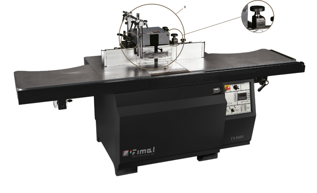 Fimal T 160 TX 160 Premium Spindle Moulder with Motorised Tilting