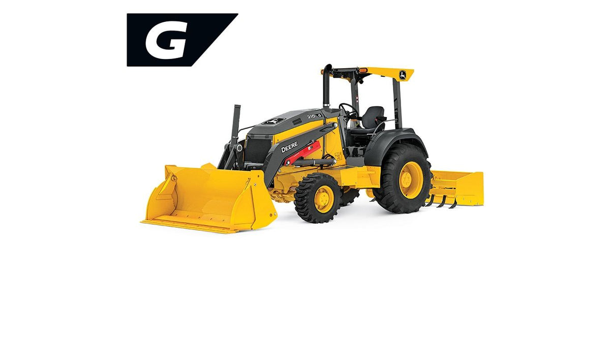 John Deere 210 G-Tier Tractor Loader 69 hp 11,760 lb Operating Weight