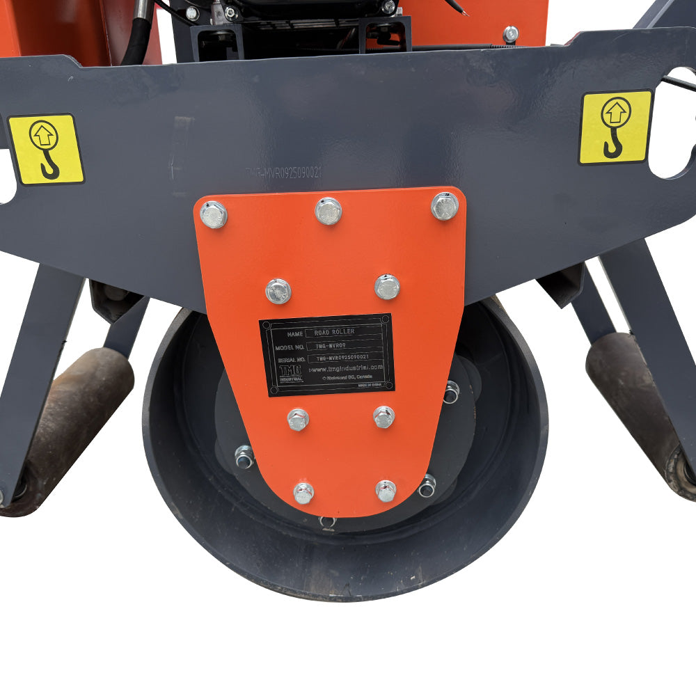 TMG Industrial TMG-MVR09 6.5 HP Single Wheel Vibratory Roller 61 cm Roller Width