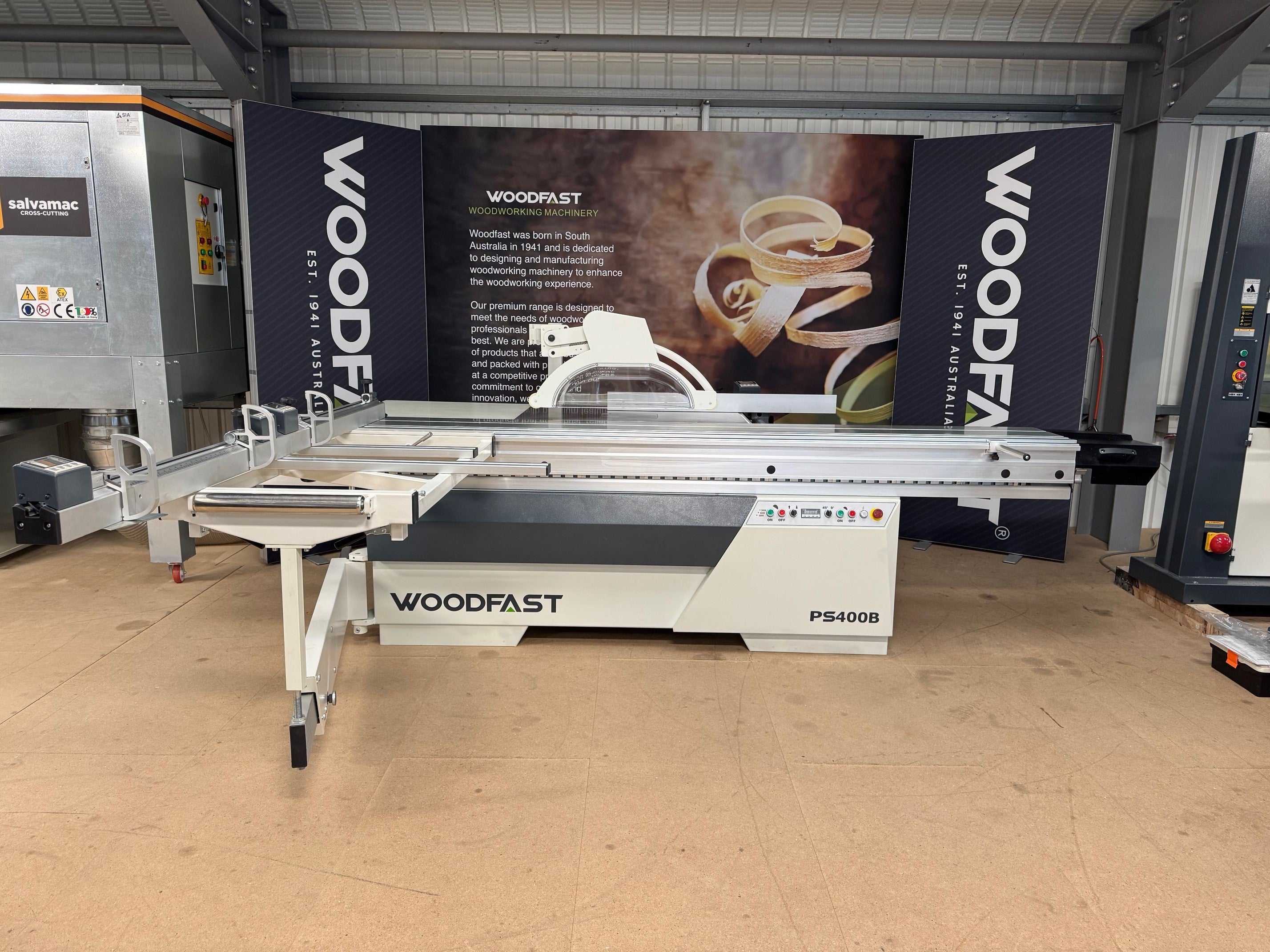 Woodfast PS400B 3.2m Sliding Table Panel Saw 400mm 7.5HP