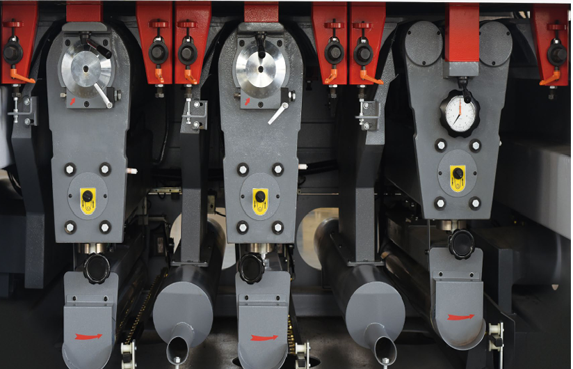 Motimac WT-RR + SUR-R Top and Bottom Sanding Line Calibration Wide Belt Sander
