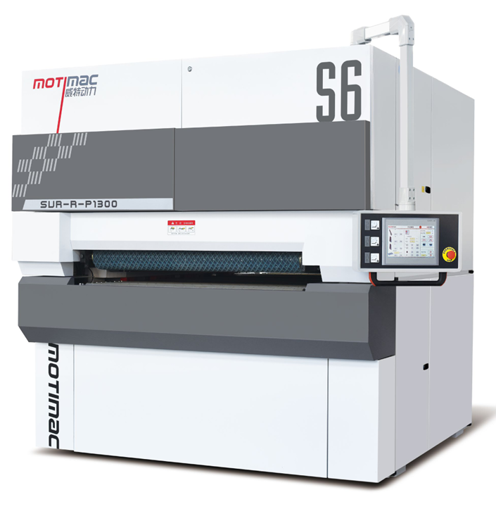 Motimac WT-RR + SUR-R Top and Bottom Sanding Line Calibration Wide Belt Sander
