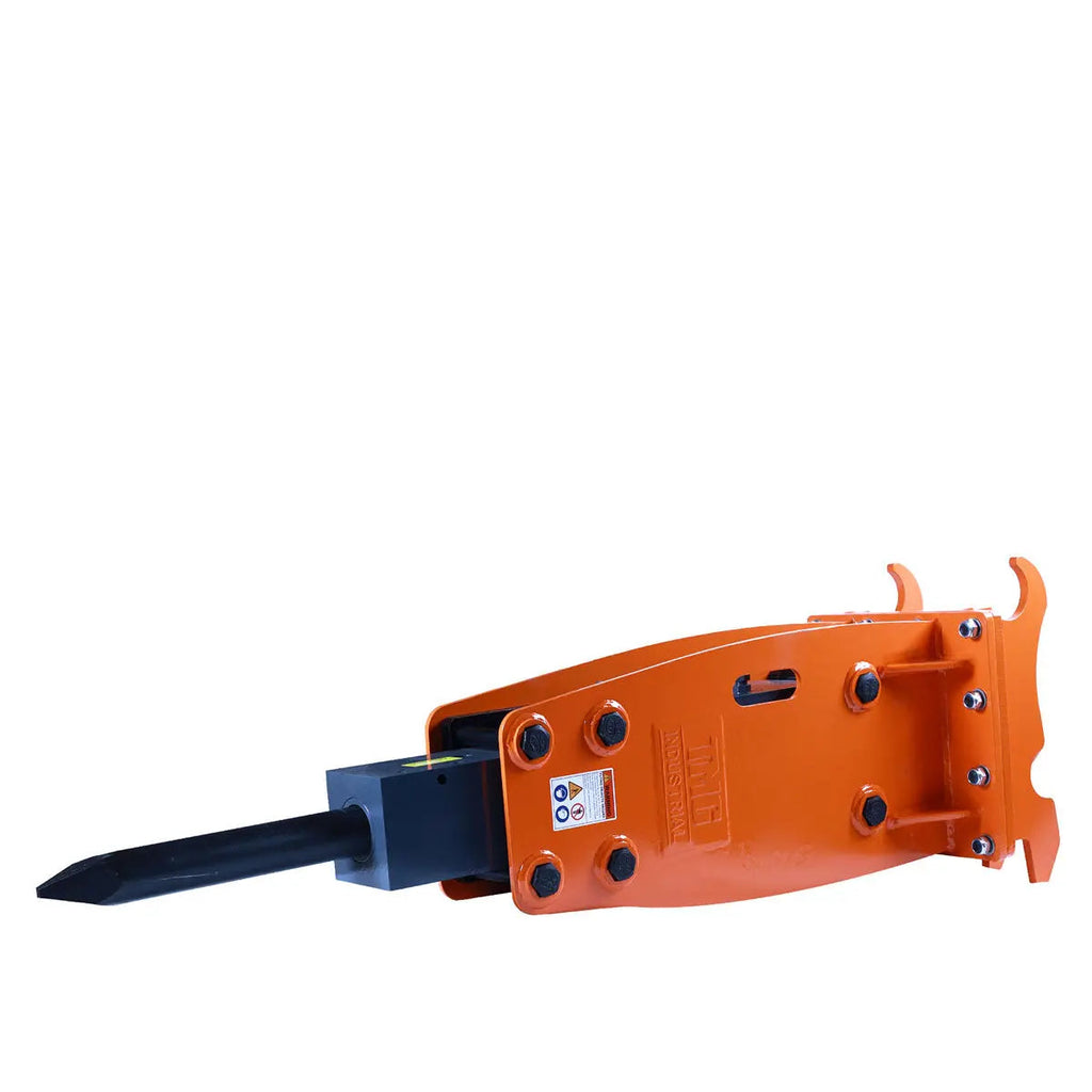 TMG Industrial TMG-HB150Q 10-15 Ton Excavator Hydraulic Breaker 100mm Moil Point Quick Change