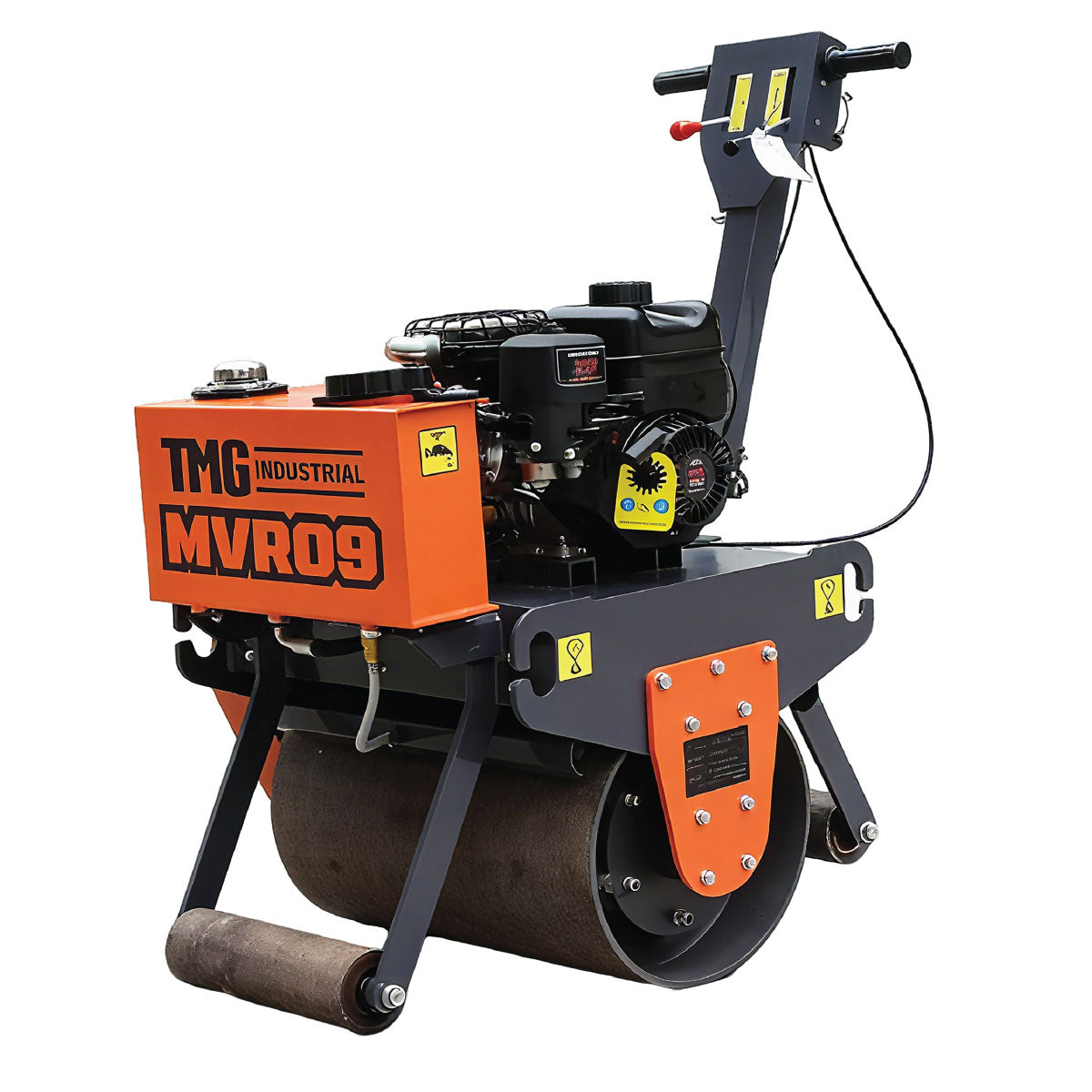 TMG Industrial TMG-MVR09 6.5 HP Single Wheel Vibratory Roller 61 cm Roller Width