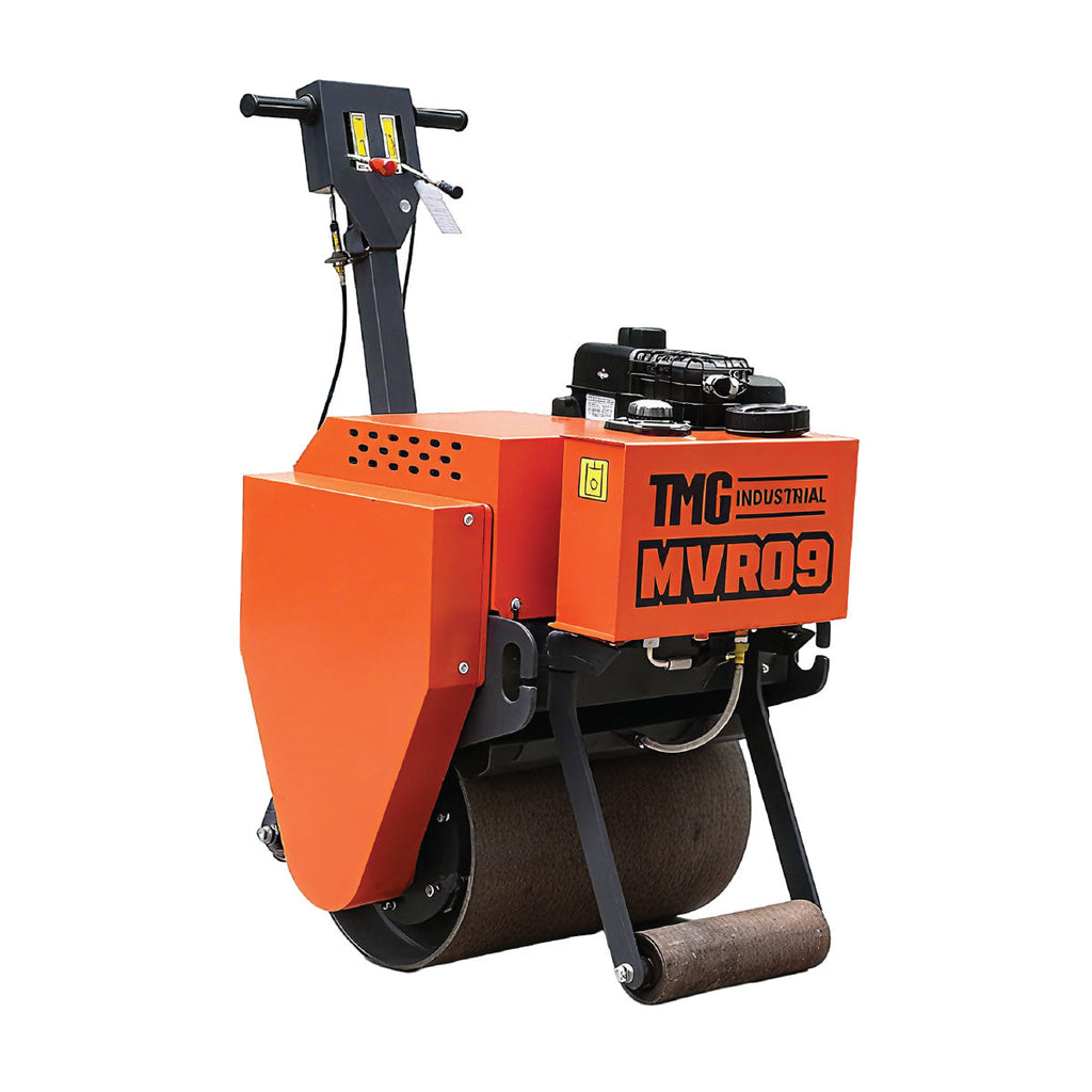 TMG Industrial TMG-MVR09 6.5 HP Single Wheel Vibratory Roller 61 cm Roller Width