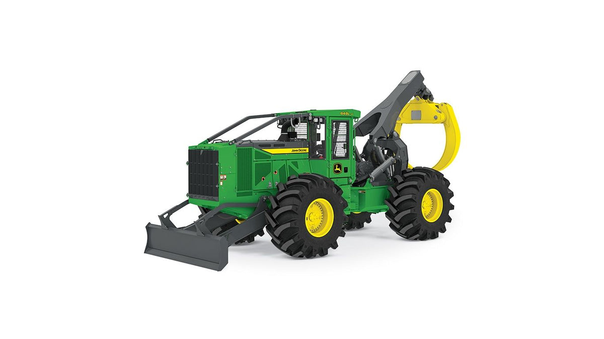 John Deere 848L-III Grapple Skidder 281 hp 50,728 lb Operating Weight