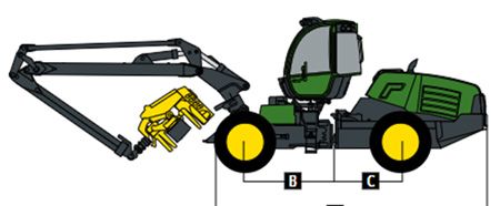 John Deere 1070G Wheeled Harvester