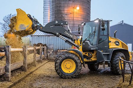 John Deere 344 P-Tier Compact Wheel Loader 103 hp 19,533 lb Operating Weight